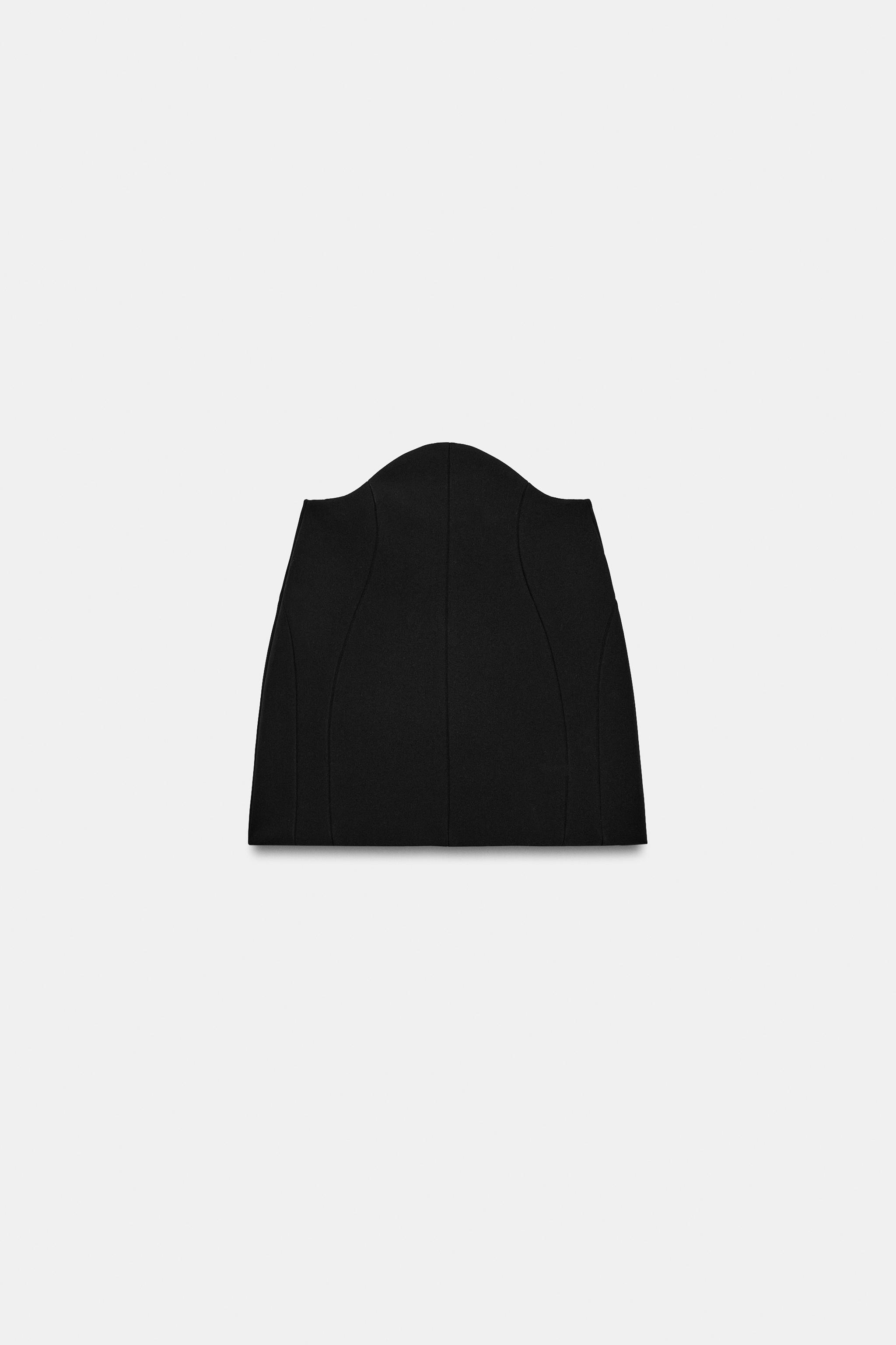 Женские юбки Zara CORSET-STYLE MINI SKIRT — фото 7