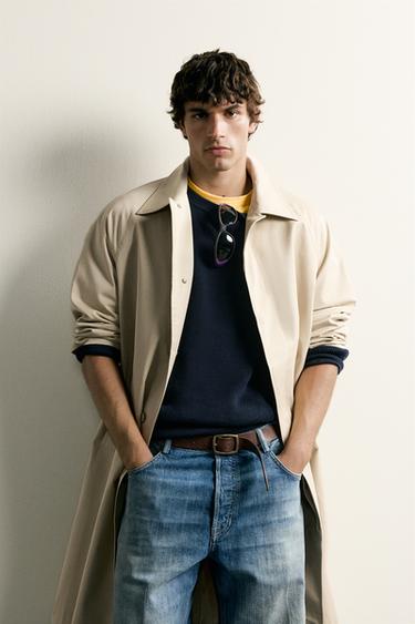 TRENCH LARGO RELAXED FIT - Beige de Zara