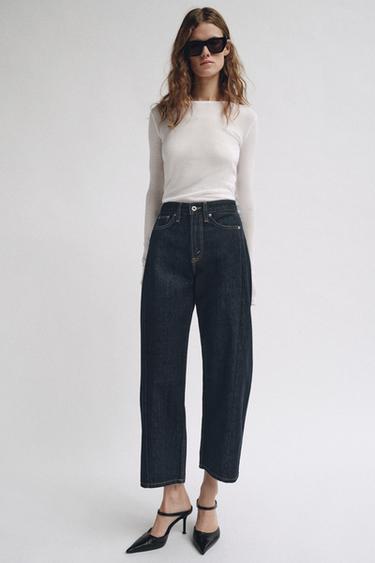JEANS ZW COLLECTION ANKLE RELAXED TIRO MEDIO - Azul de Zara
