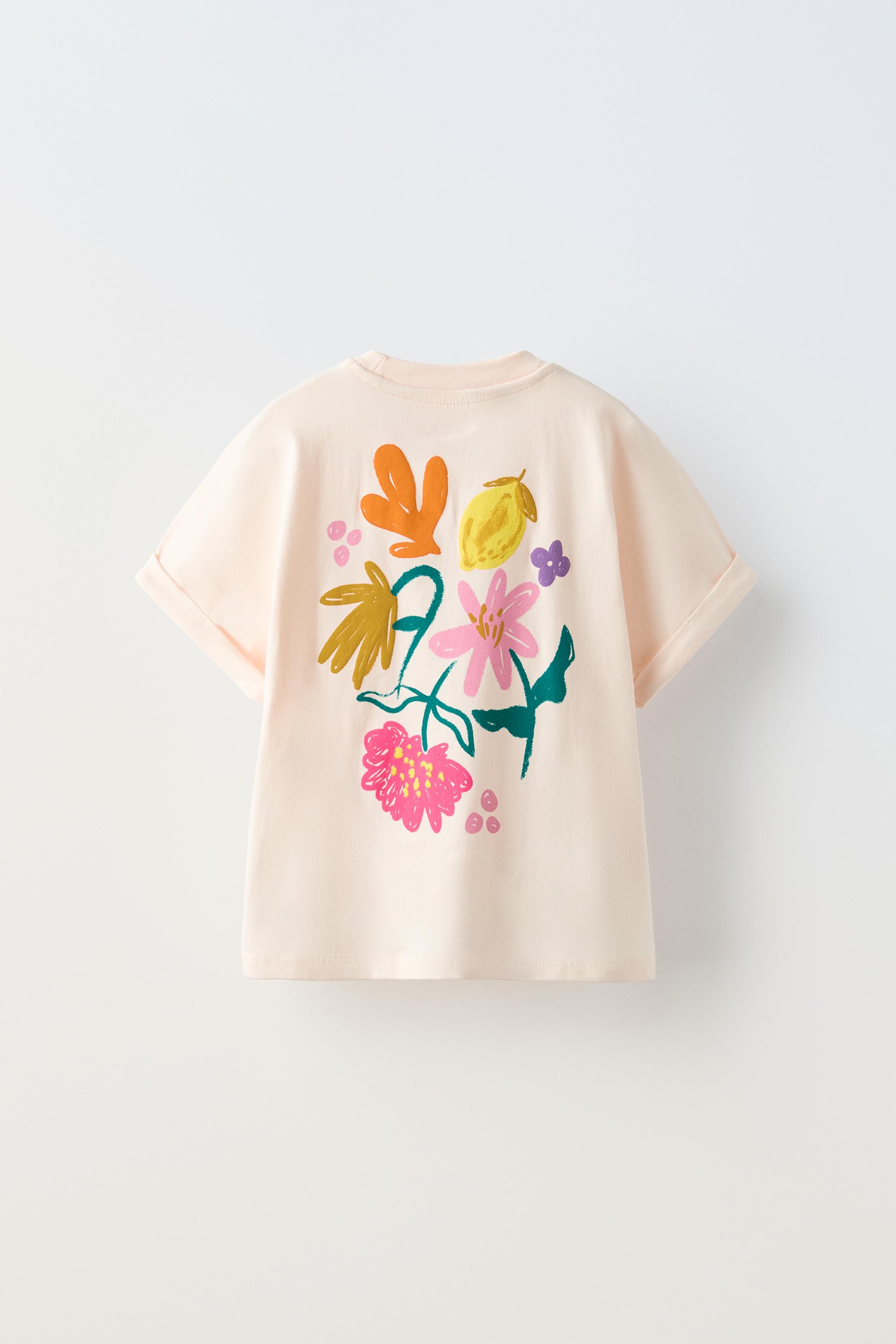 FLOWER TEXT T SHIRT