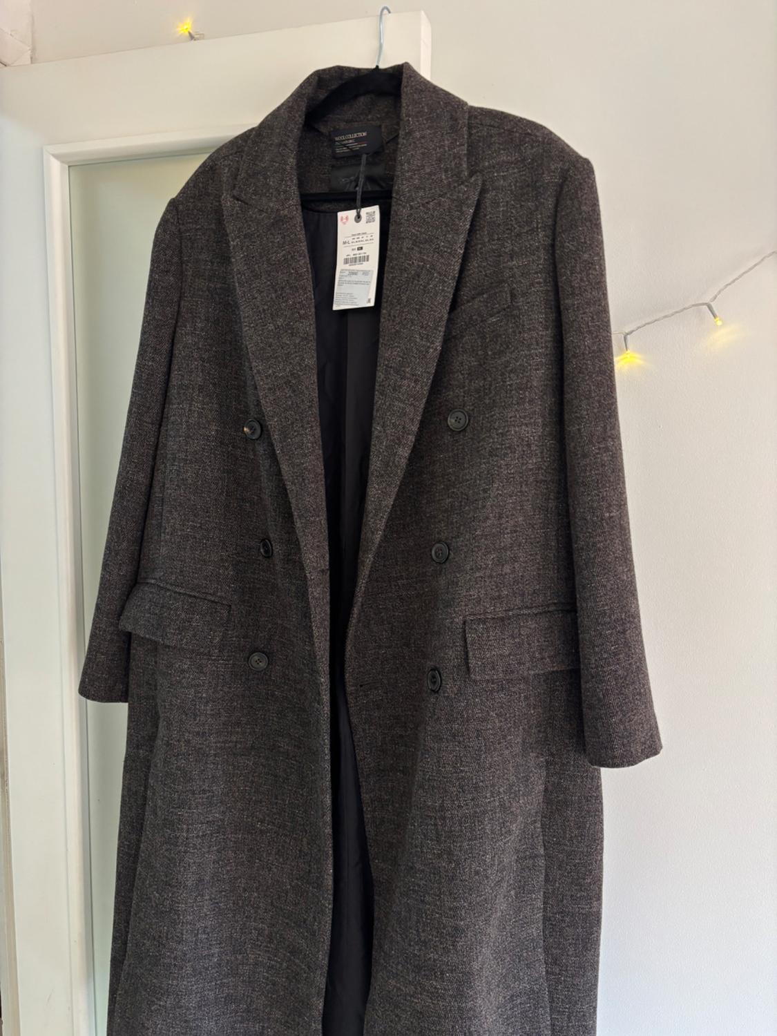 WOOL BLEND COAT WITH VENTS ZW COLLECTION - Image 5