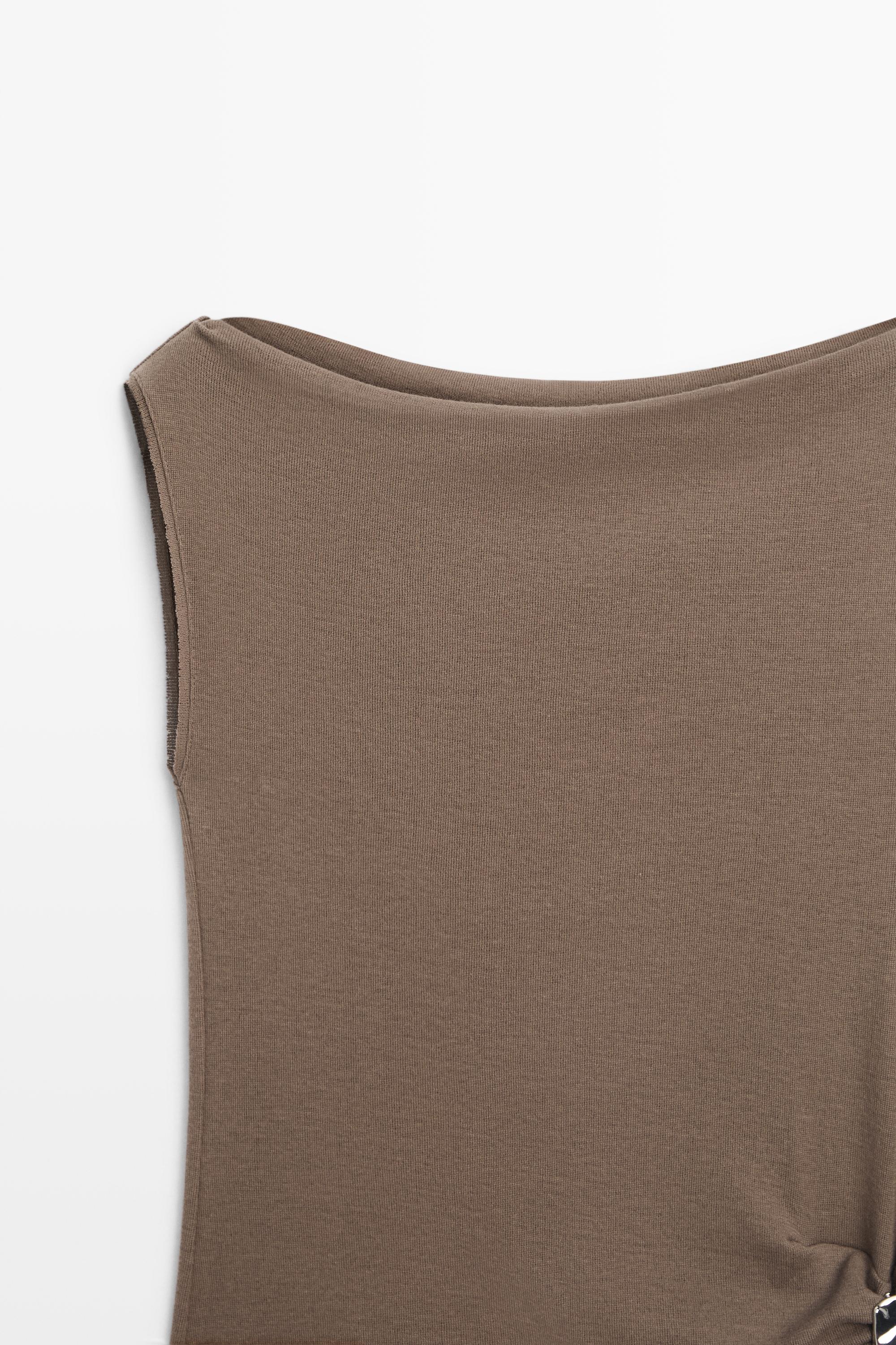 Top en maille 100 % coton