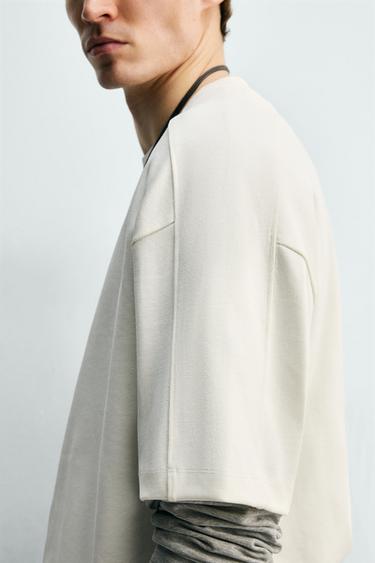 SWEAT STRUCTURÉ COMPACT - Blanc de Zara - Image 5