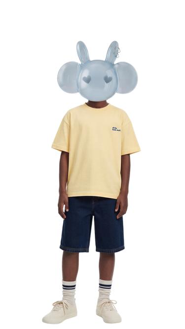 Zara RASKUSKANGIGA T-SÄRK - Yellow