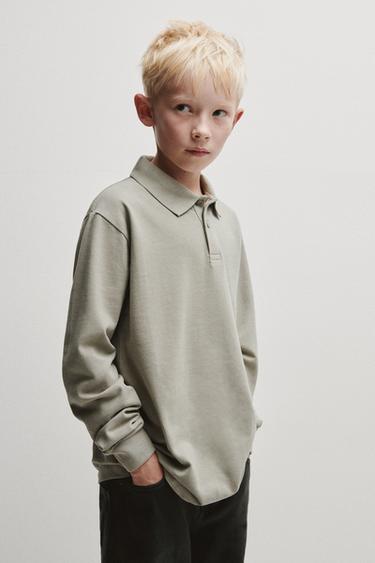 KEMEJA POLO POLOS PIKE - Khaki gelap dari Zara