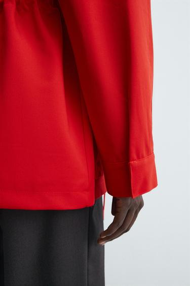 WATER REPELLENT DETACHABLE PARKA - Red by Zara - Image 5