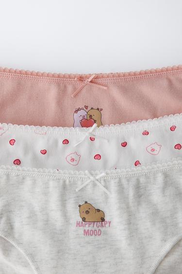 AGES 6-14 / THREE-PACK OF CAPYBARA CAPYFUN © BRIEFS - Pink by Zara - Image 1