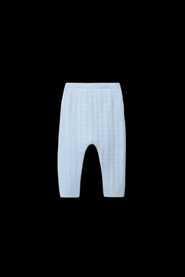 OPEN-KNIT TROUSERS - Light blue by Zara