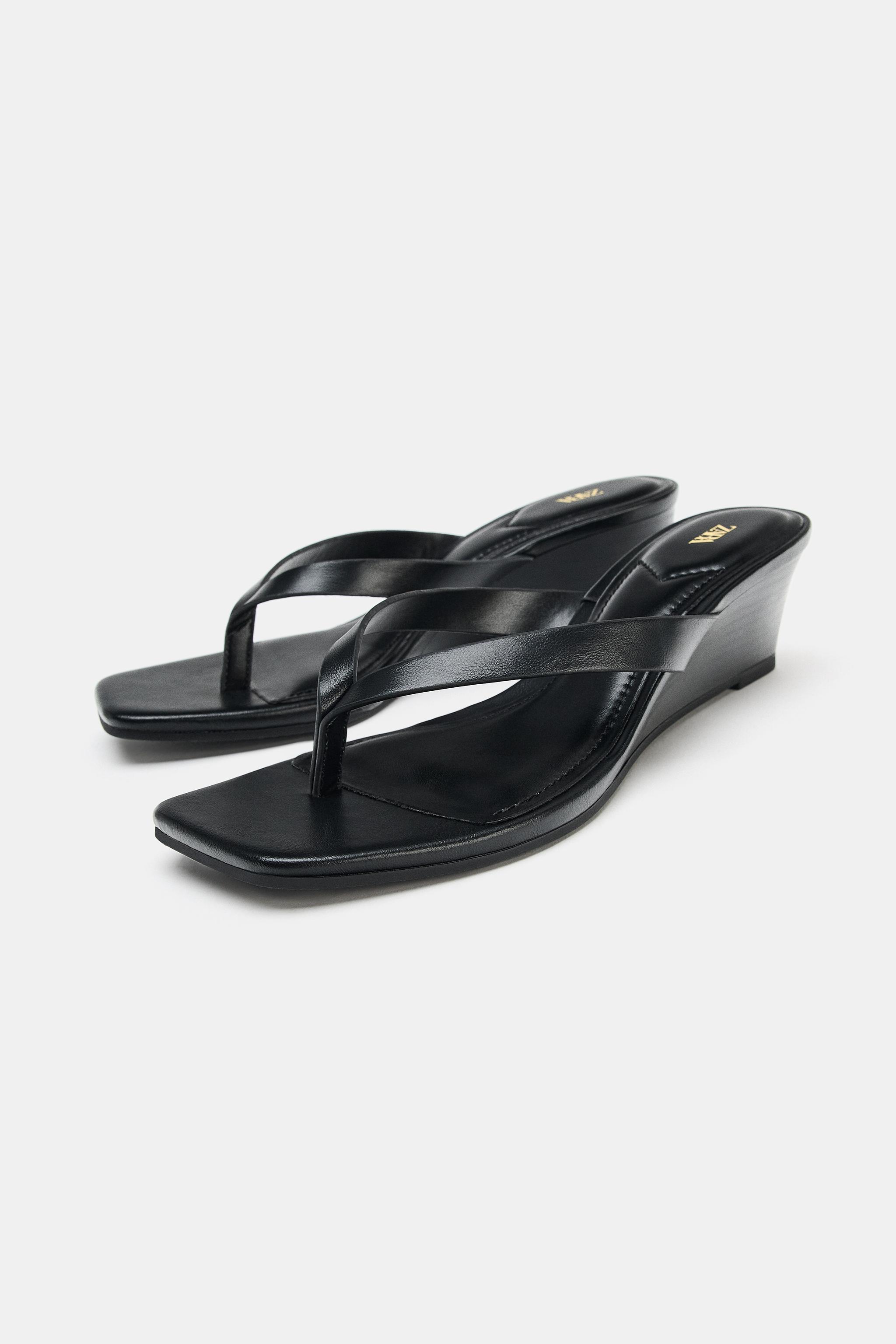 Zara Dolgu Topuk Sandalet görsel 5