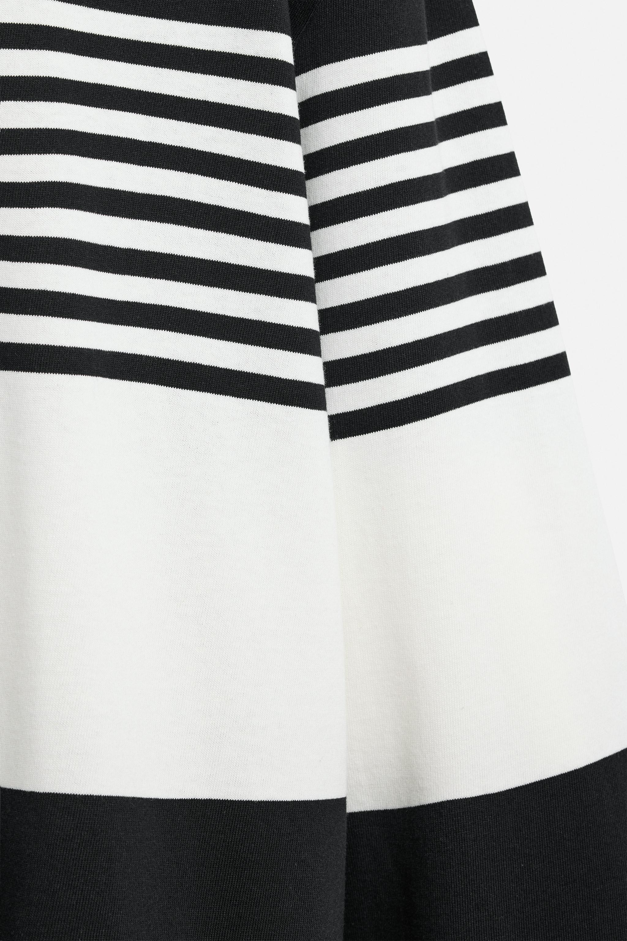 ZARA ストライプ Tシャツ - LIMITED EDITION 0722/442 STRIPED T-SHIRT LIMITED EDITION - White / Navy | ZARA United