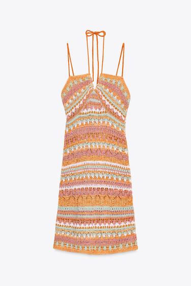 VESTIDO MINI PUNTO - Multicolor de Zara