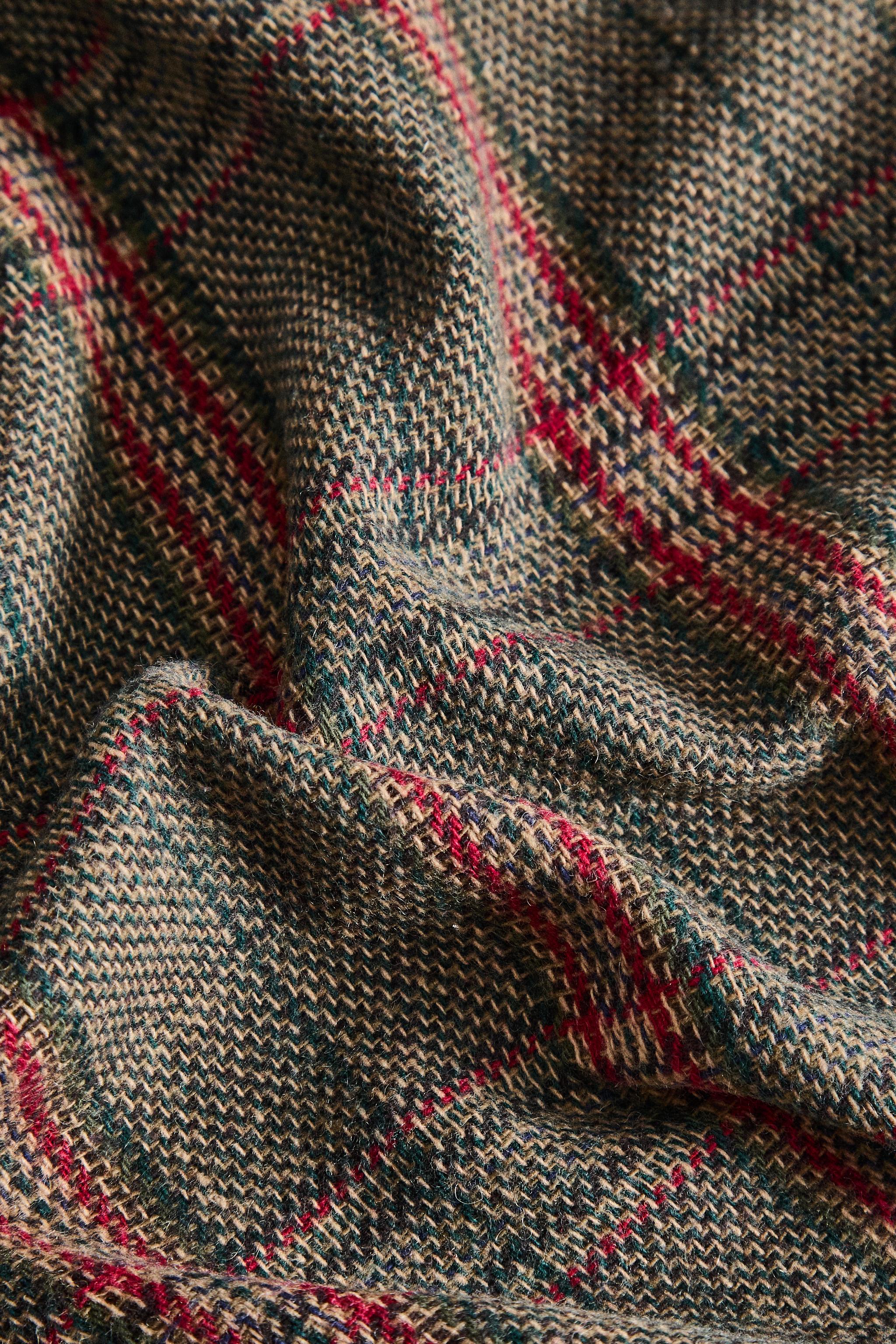 CHRISTMAS TARTAN CHECK BLANKET