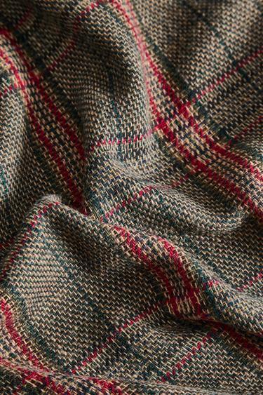 CHRISTMAS TARTAN THROW - Dark green by Zara