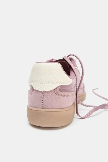 TENNIS DE SPORT AVEC PIÈCES ET MATIÈRES VARIÉES - Violet mauve de Zara - Image 6