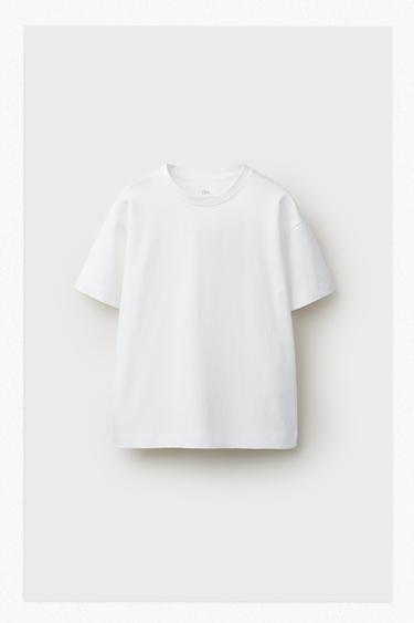 CAMISETA BÁSICA - Blanco de Zara