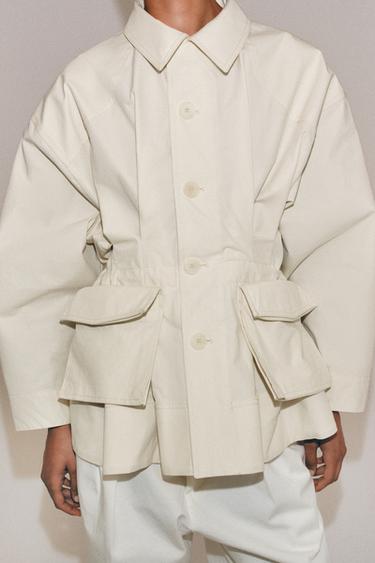 ZW COLLECTION POCKET JACKET - Light tan by Zara - Image 7