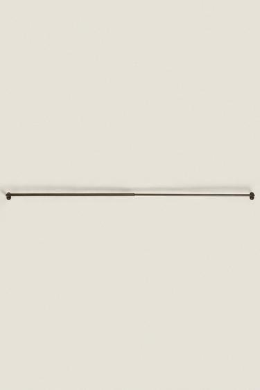 EXTENDIBLE METALLIC CURTAIN POLE - Black by Zara - Image 1