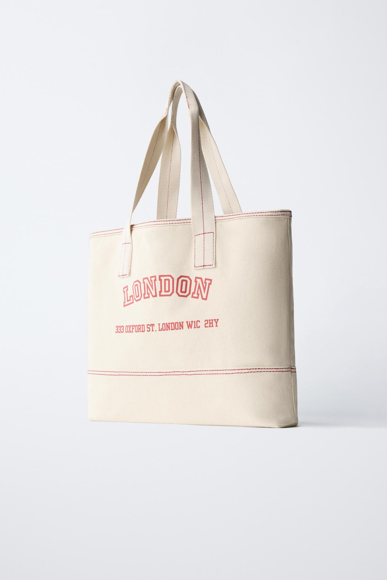 LONDON TOTE BAG — Red