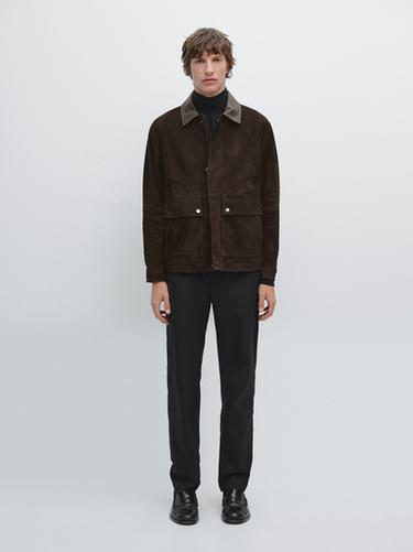 Zara 100% cotton jogger fit trousers - Black - Image 0