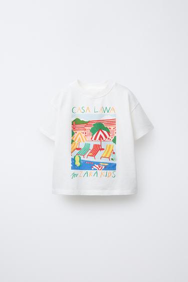 T-SHIRT MIT CASA LAWA © X ZARA KIDS-PRINT - Grün von Zara