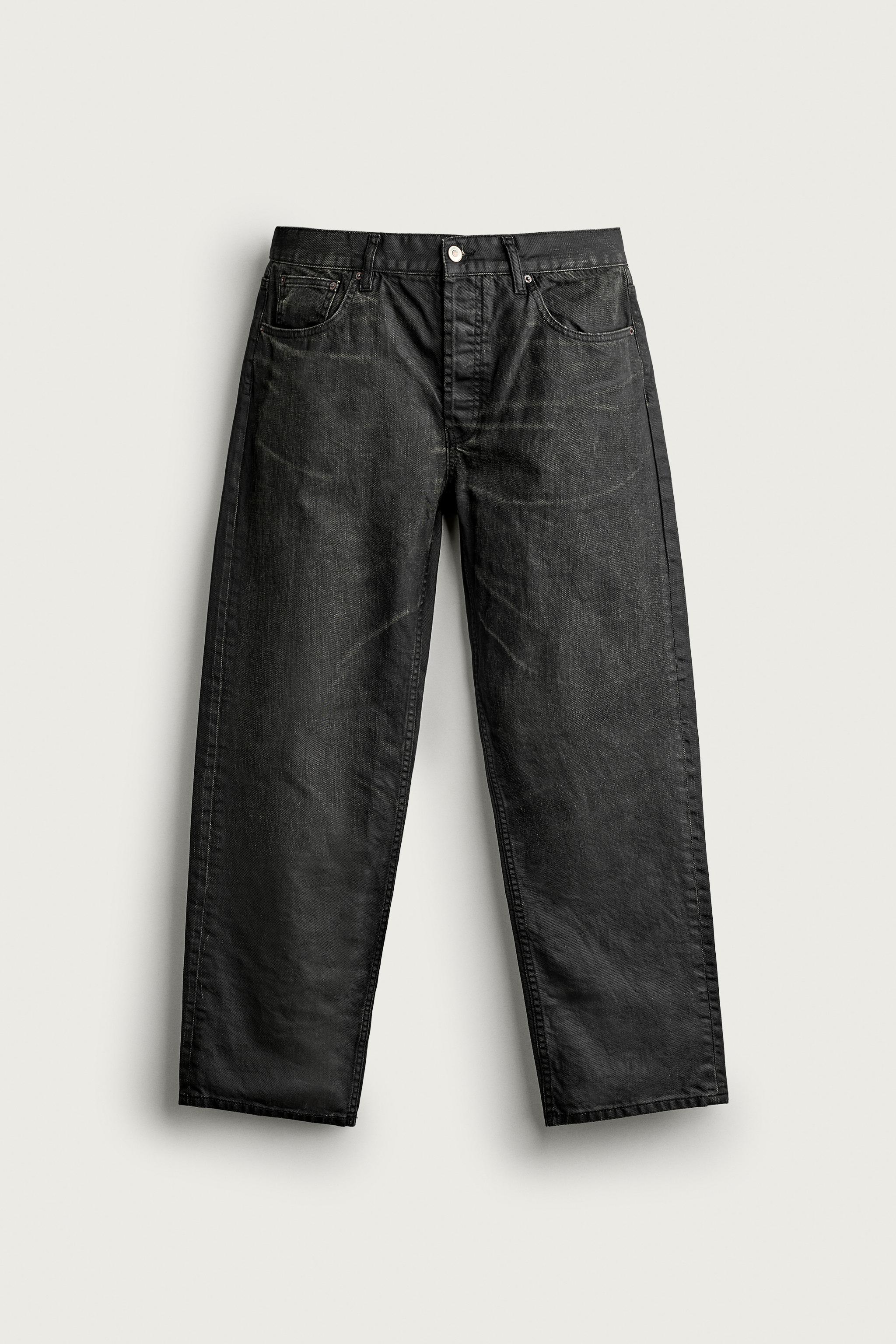 JEANS STRAIGHT FIT EFFET ENDUIT