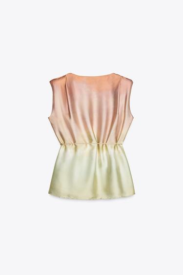 TOP À IMPRIMÉ TIE & DYE - Multicolore de Zara - Image 9