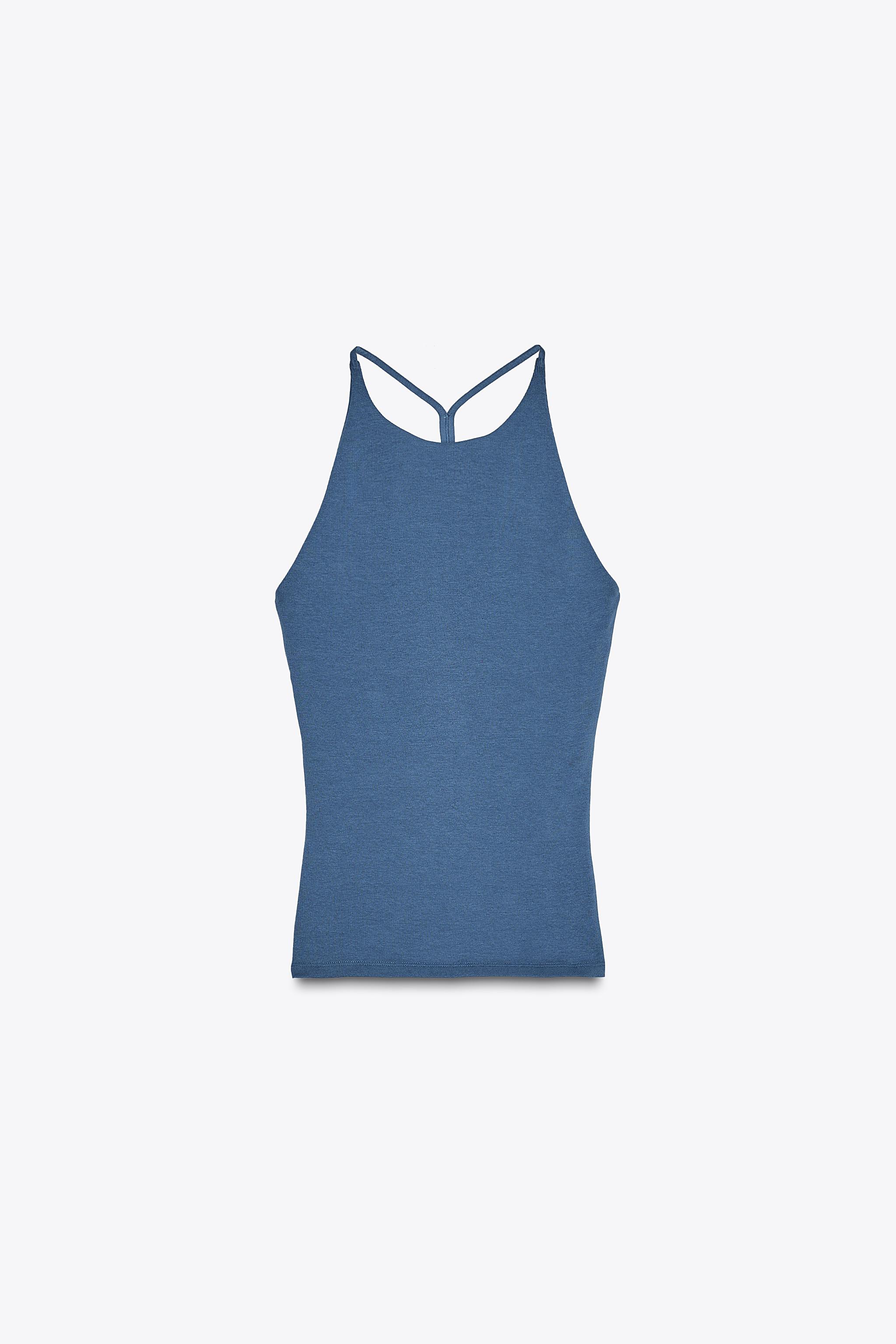 LACE STRAP CAMISOLE TOP - Sea green | ZARA United States