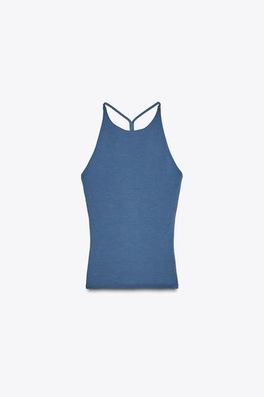 TOP DOS BRIDE - Bleu moyen de Zara - Image 5