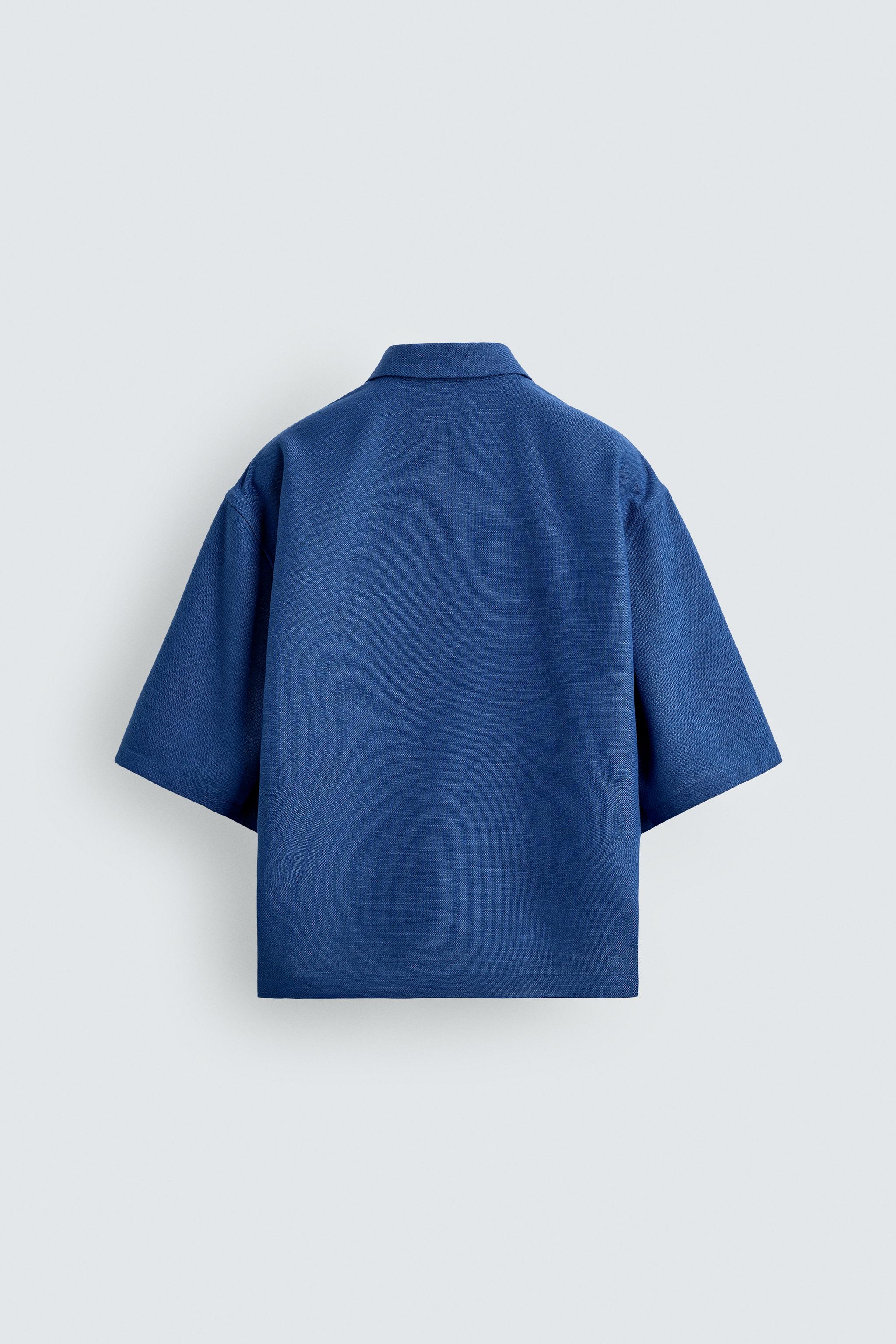BOXY FIT TEXTURED SHIRT
