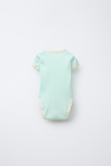 3-PACK OF CONTRAST RIB BODYSUITS - Multicoloured by Zara - Image 2