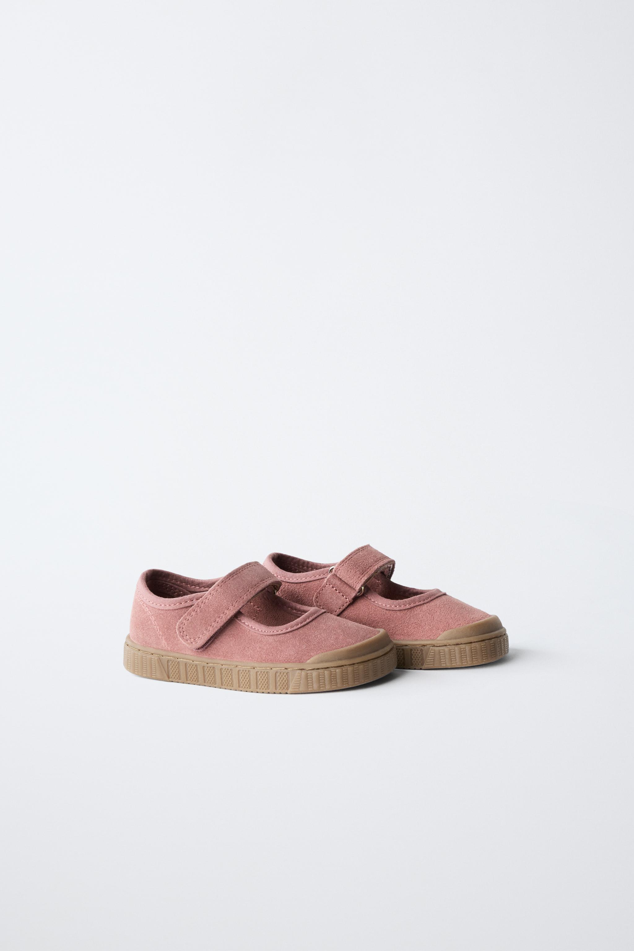 LEATHER BAREFOOT OPEN SNEAKERS — Pink