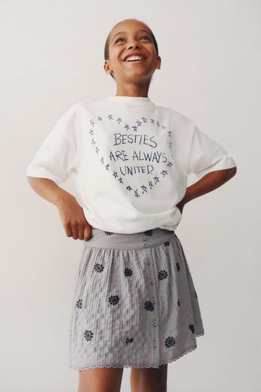 SLOGAN PRINT T-SHIRT - White by Zara
