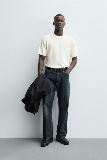 PURL KNIT T-SHIRT - Ecru by Zara