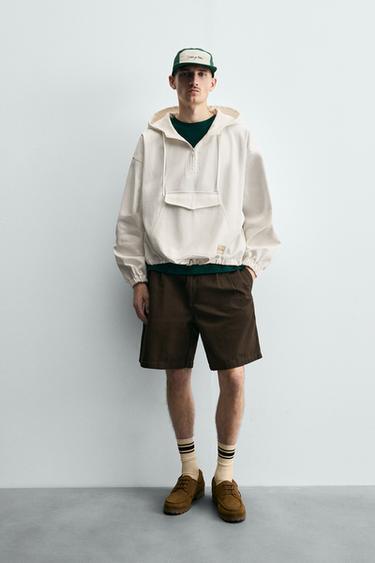 RELAXED FIT JACKET WITH POCKET - Oyster-white by Zara - Image 0