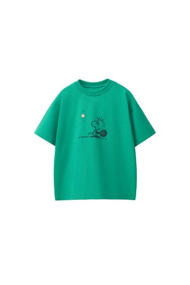 CAMISETA ESTAMPADA SNOOPY PEANUTS™ - Verde de Zara
