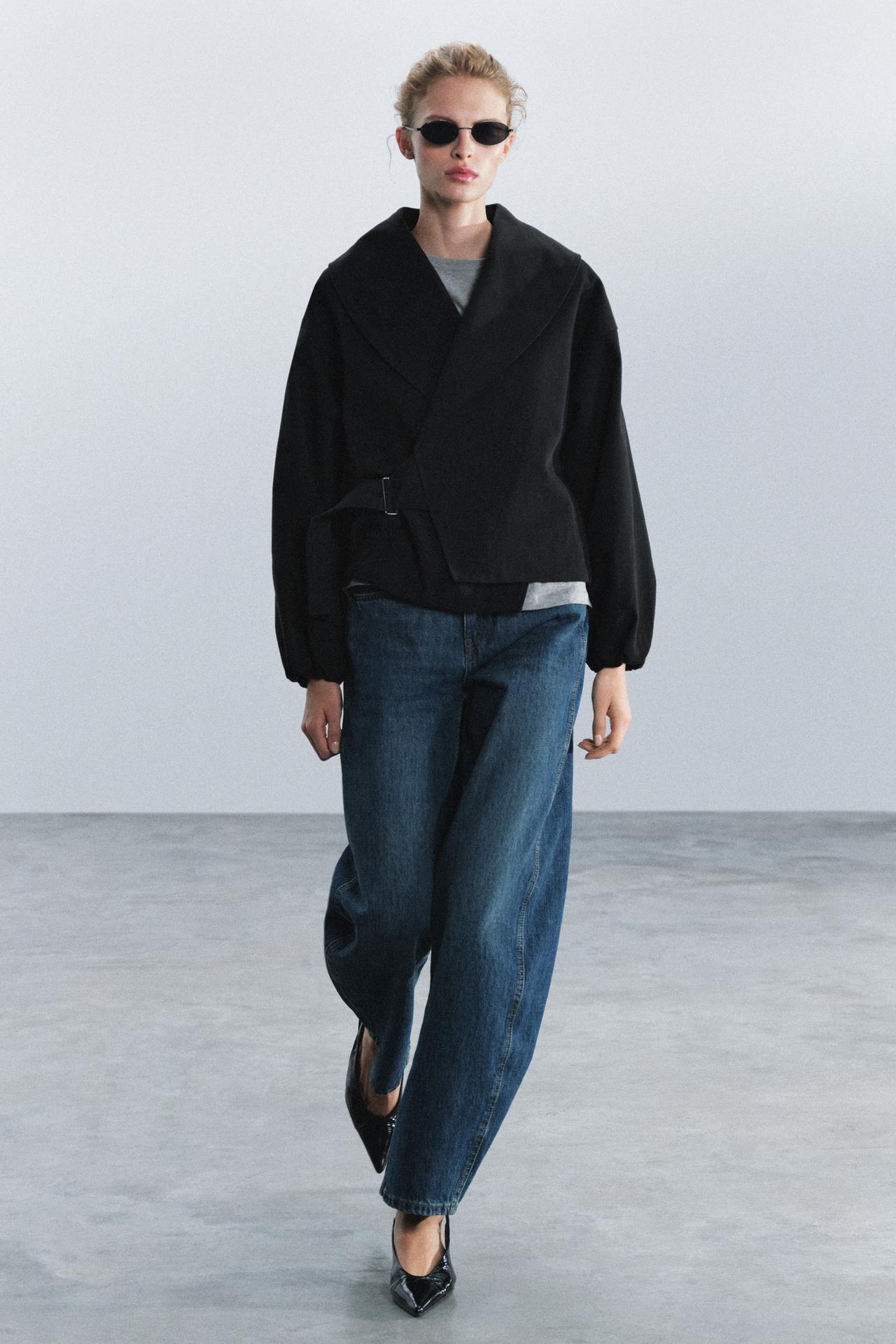 Укороченная куртка с пряжками ZW COLLECTION