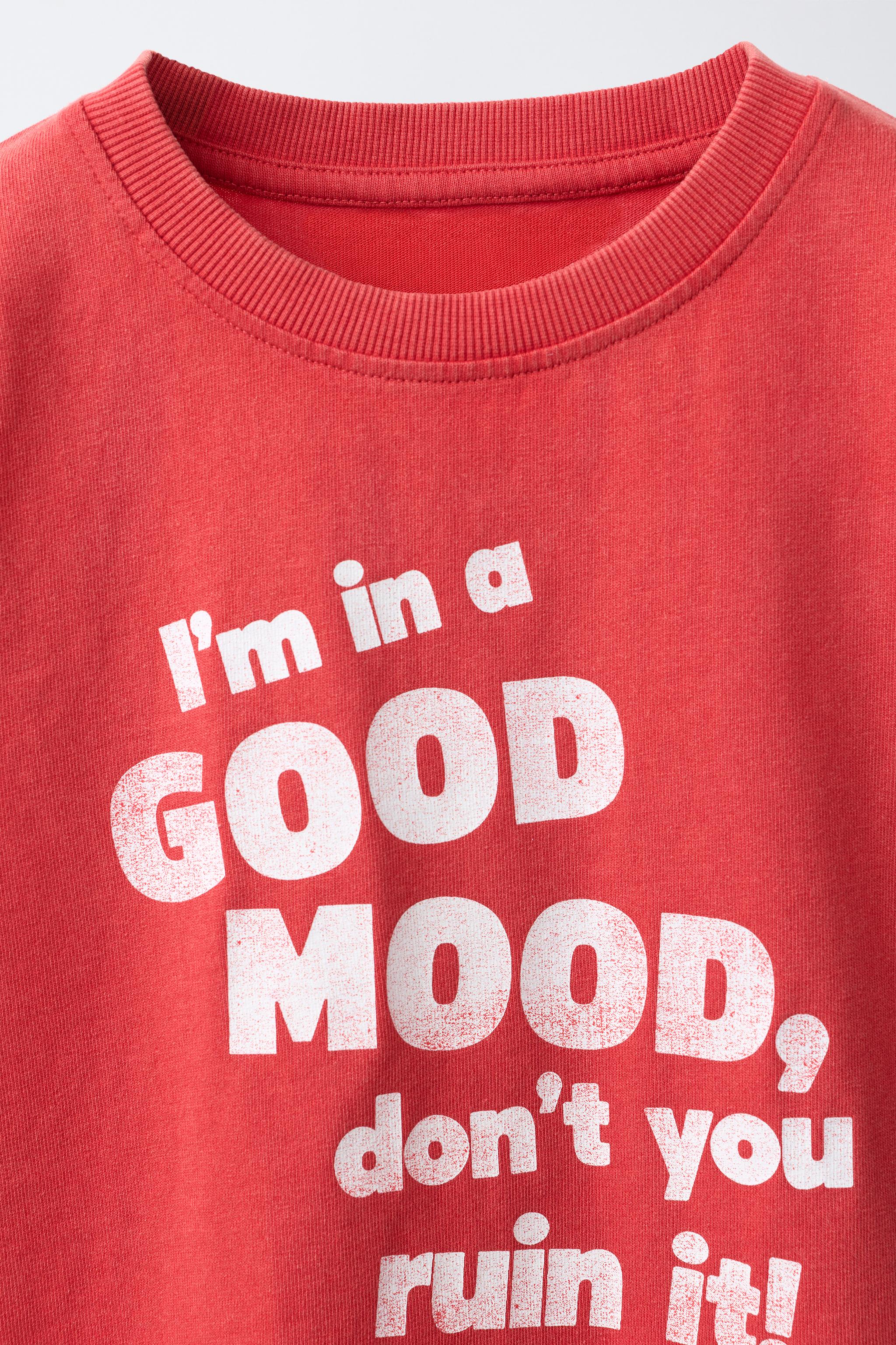 T-SHIRT À IMPRIMÉ INSCRIPTION