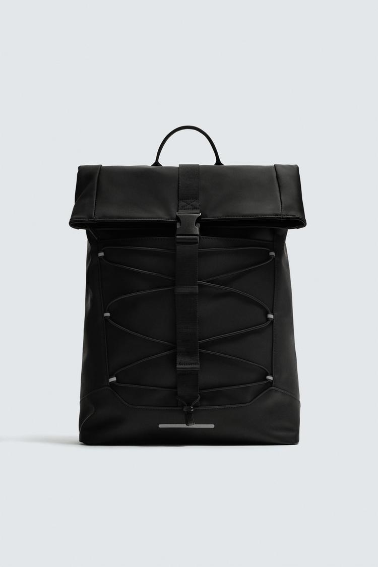 ZARA RUBBERISED TECHNICAL BACKPACK