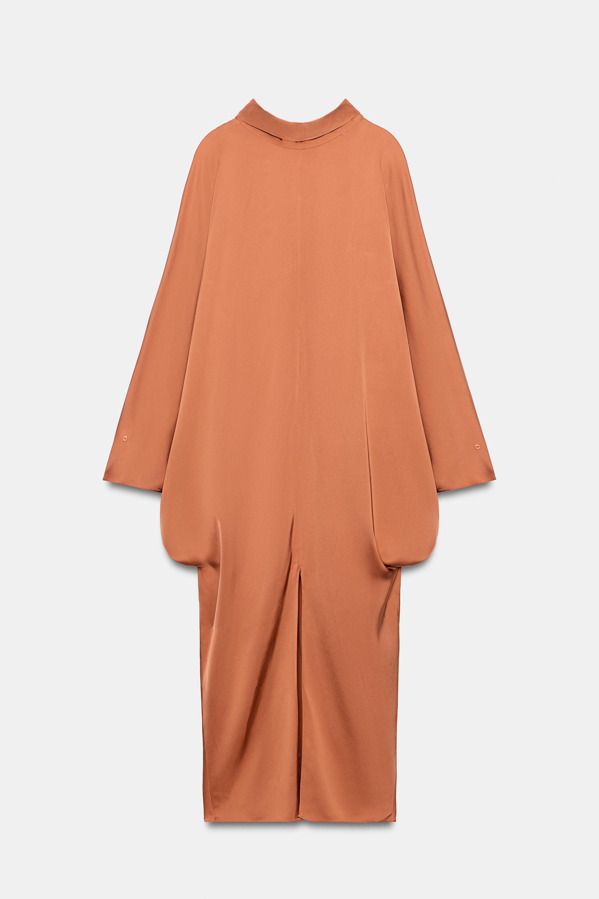 ZW COLLECTION TUNIC DRESS - Russet | ZARA Turkey