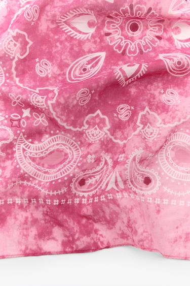 STONE PRINT SCARF - Pink by Zara - Image 2