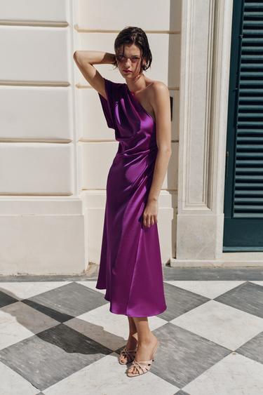 SANDALIA TACÓN CRUZADA - Beige de Zara