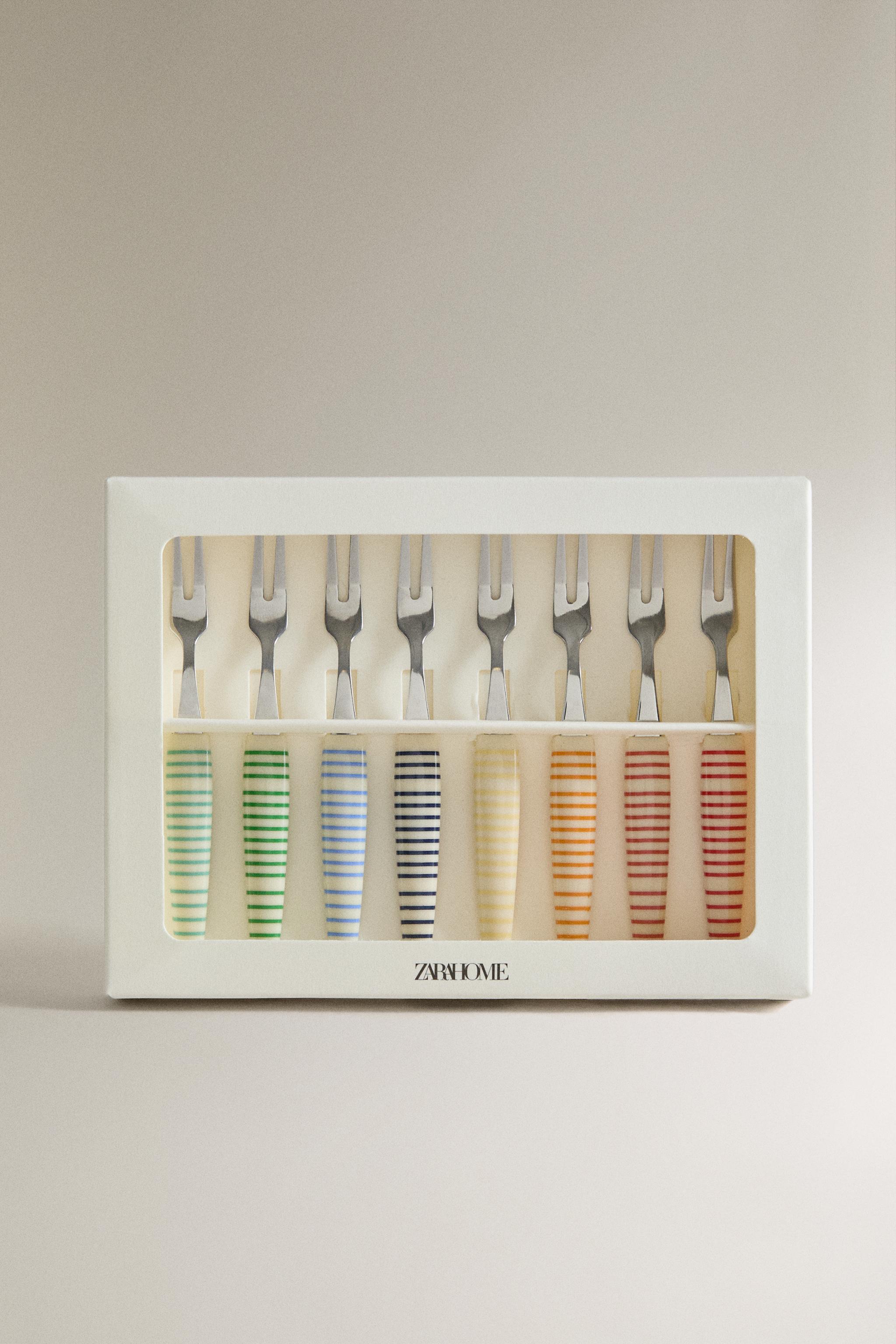 Zara STRIPED APPETIZER PICKS (PACK OF 8) — фото 4