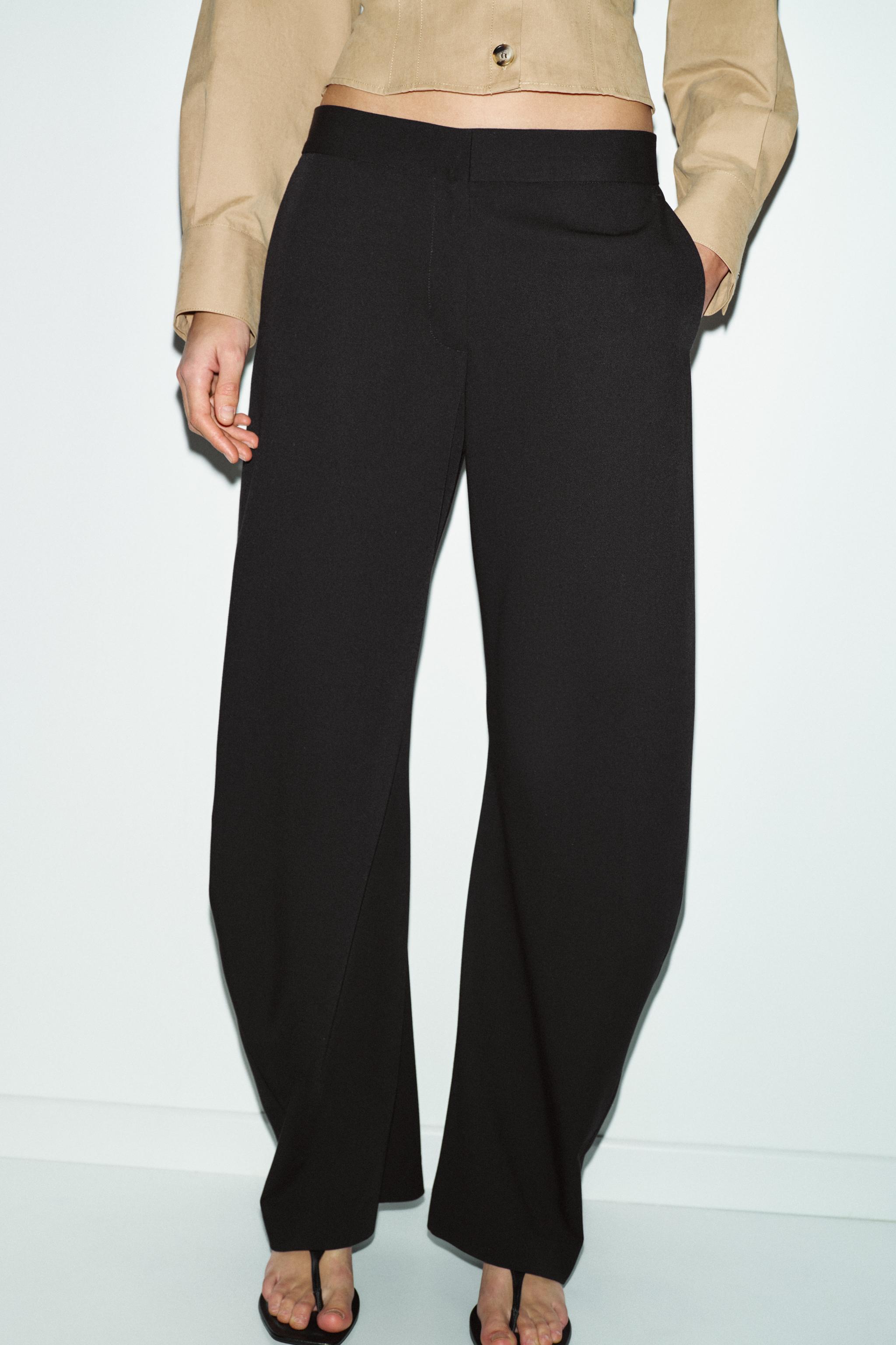 HIGH-WAISTED BARREL PANTS