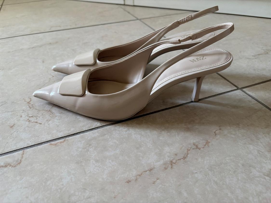 SLINGBACK IN VERNICE BEIGE - Image 2