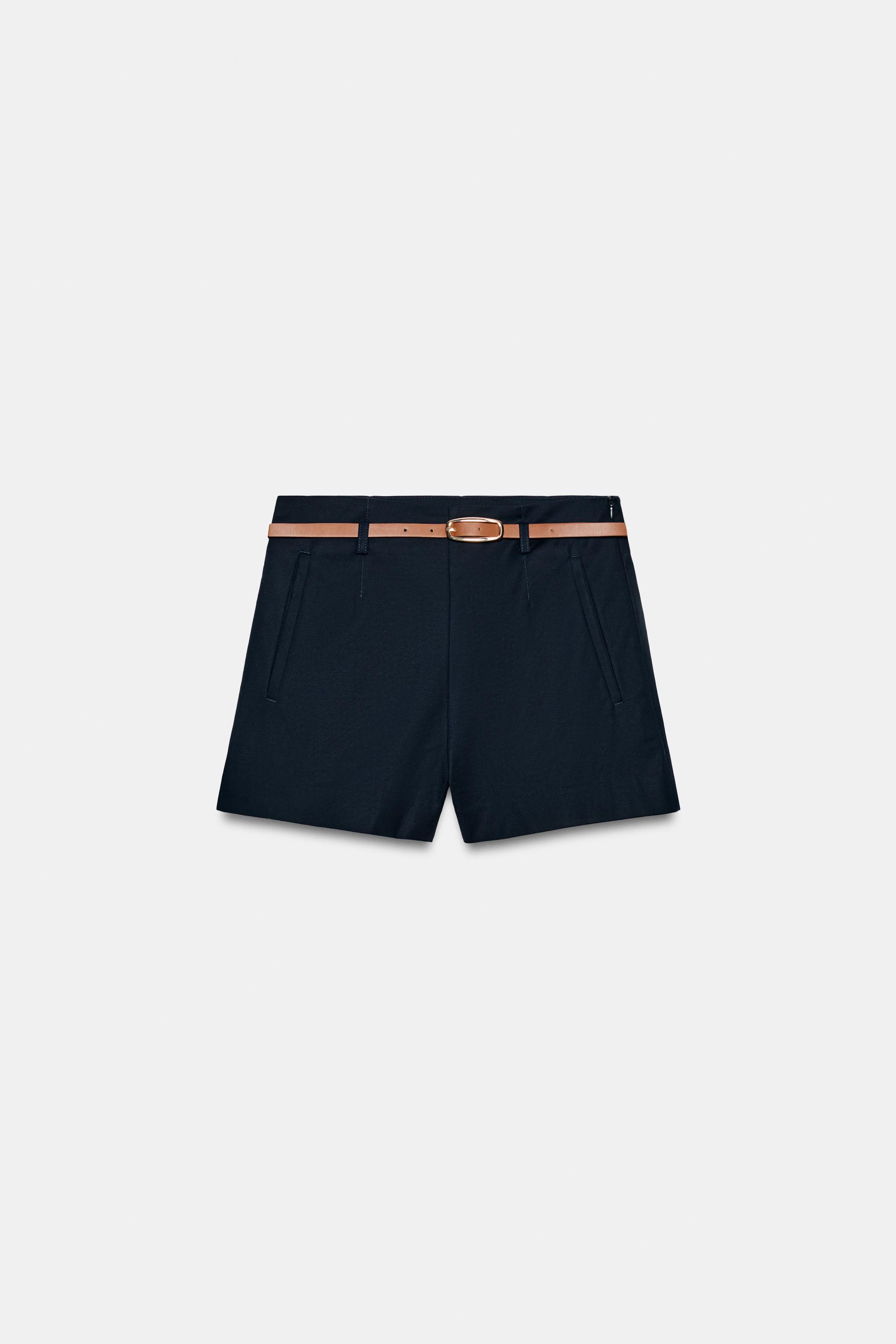 SHORT TAILLE HAUTE AVEC CEINTURE