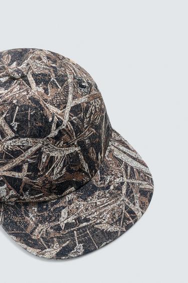 CASQUETTE IMPRIMÉ ARBRES - Noir de Zara - Image 2