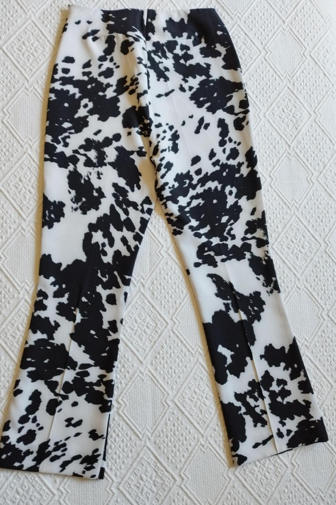 ANIMAL PRINT MINI FLARE TROUSERS - Image 3