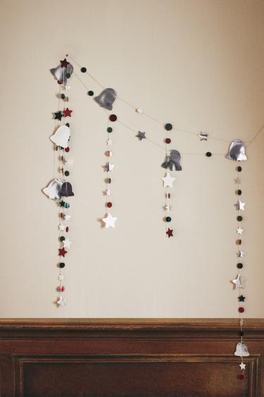 METALLIC PAPER CHRISTMAS GARLAND - Multicoloured by Zara - Image 4
