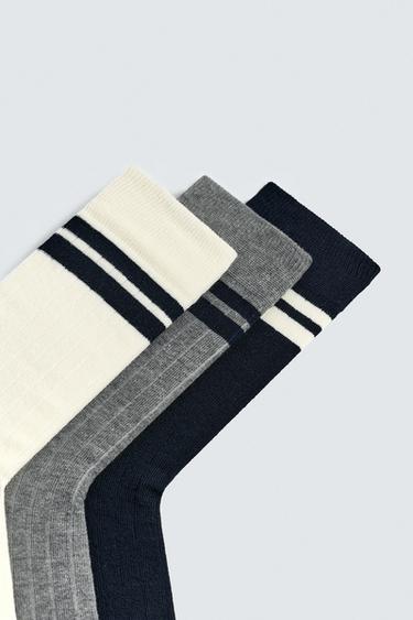 STRIPED SOCKS 3-PACK - various by Zara - Image 2