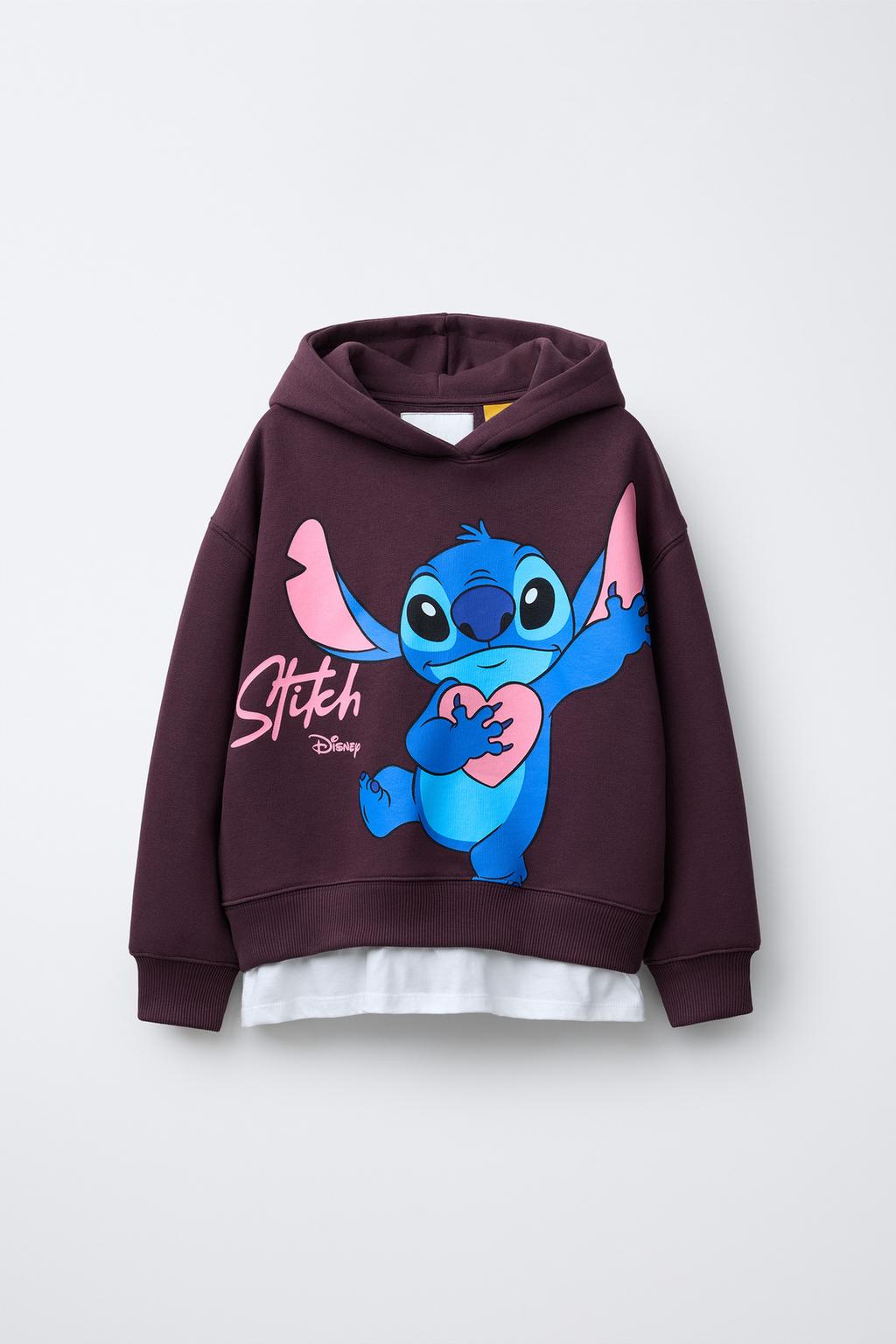 SUDADERA CAPUCHA COMBINADA LILO & STITCH © DISNEY